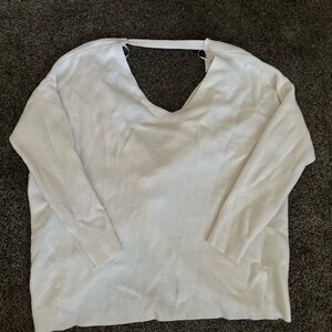 Windsor Elegant White Knit Top